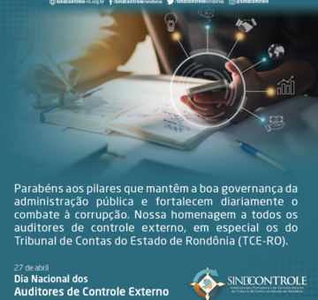 Dia dos Auditores de Controle Externo: Sindcontrole parabeniza categoria pela data