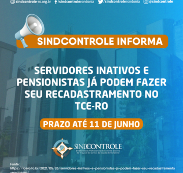 Servidores inativos e pensionistas já podem fazer seu Recadastramento no TCE-RO