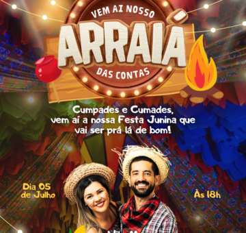 Arraia das Contas, dia 05 de Julho ás 18h!